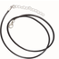 Wax Cord Necklaces - Black Adjustable Choker Lobster Claw Leather String 1.5mm 45cm 14-18"