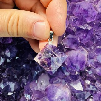 Amethyst Pyramid Pendant