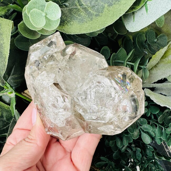 Herkimer Diamond Specimen #17 - Rough Raw Natural Rainbow Inclusion