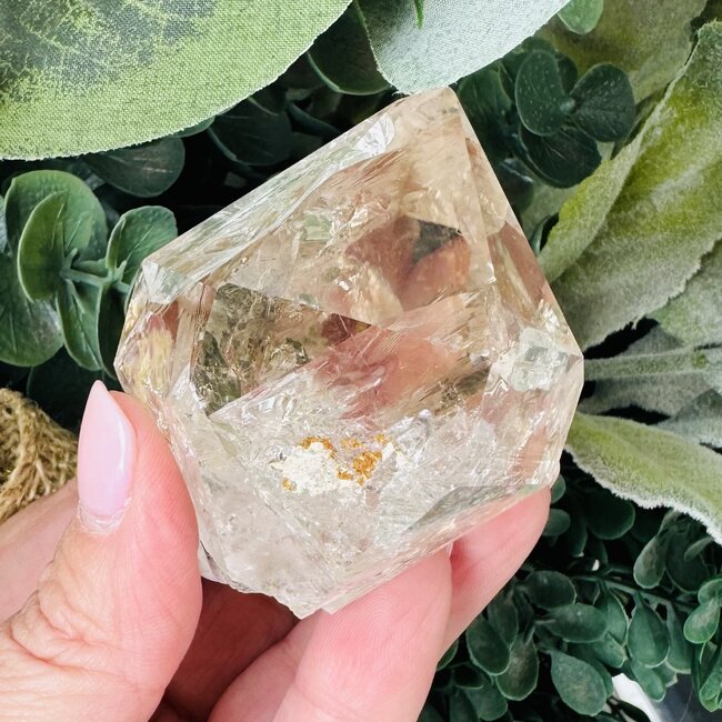 Herkimer Diamond Specimen #15 - Rough Raw Natural Rainbow Inclusion Point