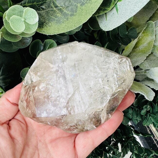 Herkimer Diamond Specimen #14 - Rough Raw Natural Rainbow Inclusion Cluster Point