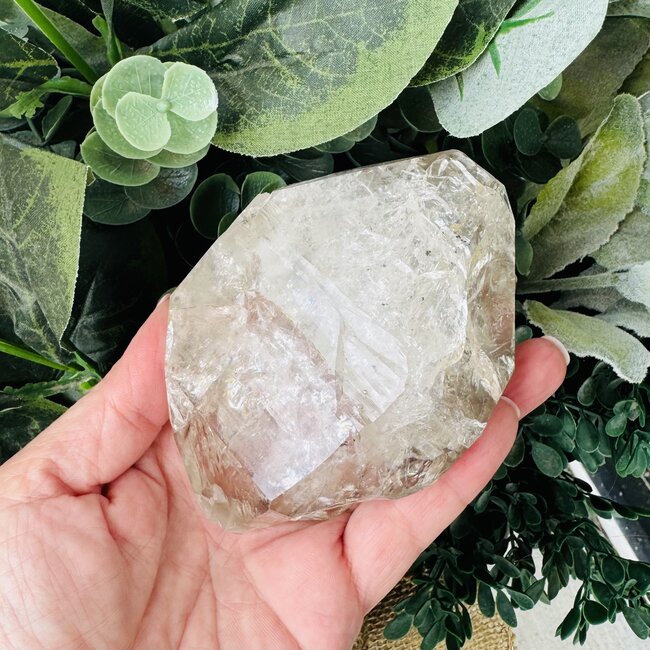 Herkimer Diamond Specimen #14 - Rough Raw Natural Rainbow Inclusion Cluster Point