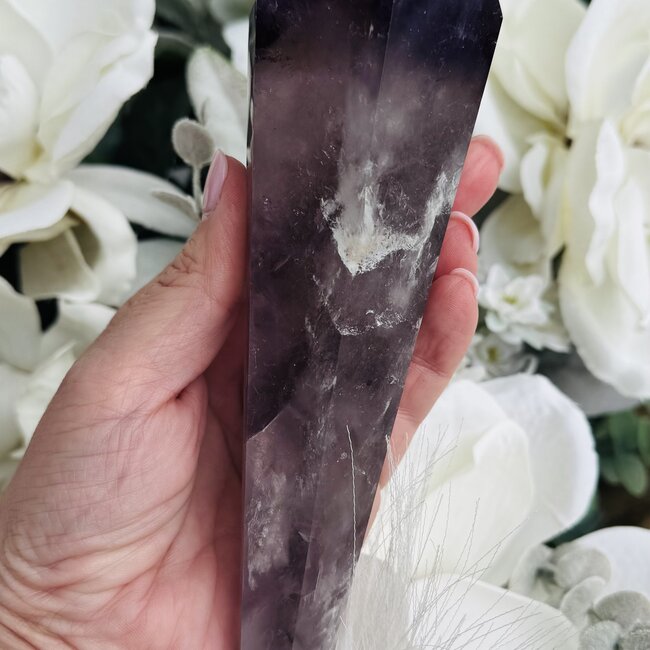 Bahia Amethyst Elestial Root Wand (AAA Grade) with Rainbows XL
