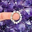 Kiwi Jasper (Amazon River Stone Sesame) Rings - Adjustable Beaded Stretch Gemstone