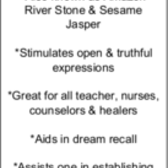 Kiwi Jasper (Amazon River Stone Sesame) Rings - Adjustable Beaded Stretch Gemstone