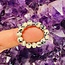 Dalmatian Jasper Rings  - 4mm Adjustable Beaded Stretch Gemstone