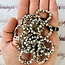 Dalmatian Jasper Rings  - 4mm Adjustable Beaded Stretch Gemstone