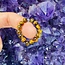 Gold Tigers Eye Rings - Adjustable Beaded Stretch Gemstone