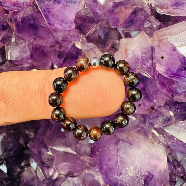 Garnet Rings - Adjustable Beaded Stretch Gemstone