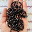 Garnet Rings - 4mm Adjustable Beaded Stretch Gemstone