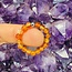 Red Agate Rings - 4mm Adjustable Beaded Stretch Gemstone