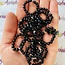 Black Obsidian Rings - Adjustable Beaded Stretch Gemstone