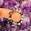 Snowflake Obsidian Rings - Adjustable Beaded Stretch Gemstone