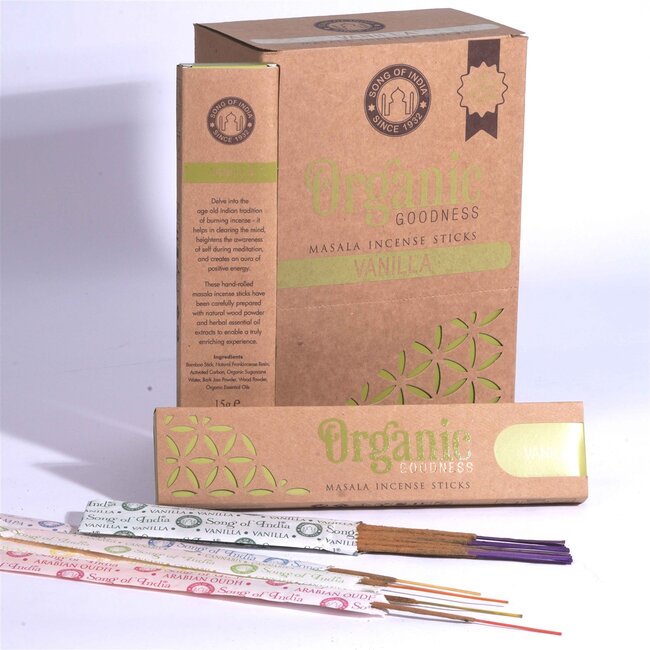 Organic Goodness Vanilla Incense Sticks - 15g