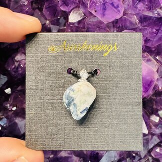 Benitoite Pendant - 1.97 grams - Sterling Silver