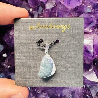 Benitoite Pendant - 1.95grams - Sterling Silver