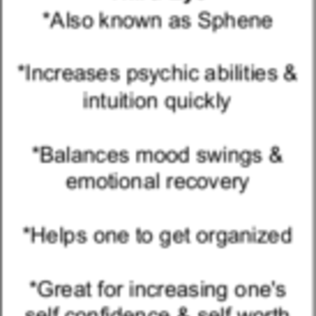 Titanite Sphene Ring - Size 7 - Sterling Silver