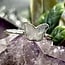 Rainbow Moonstone Rings - Size 4 Butterfly Bezel- Sterling Silver