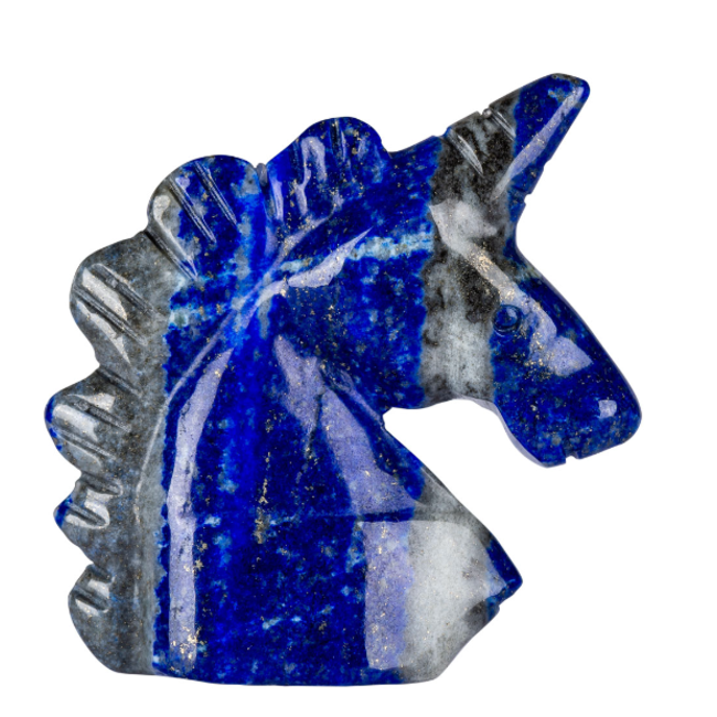 Lapis Lazuli Unicorns - Medium 1-2" Animal Carvings Figurine