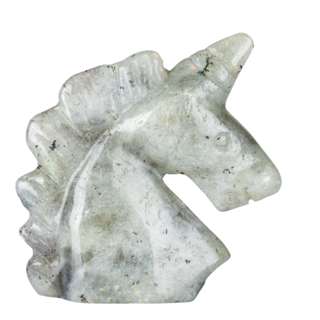 Labradorite Unicorns - Medium 1-2" Animal Carvings Figurine