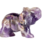 Chevron Amethyst Elephants - Small 1.5" Carving Animal