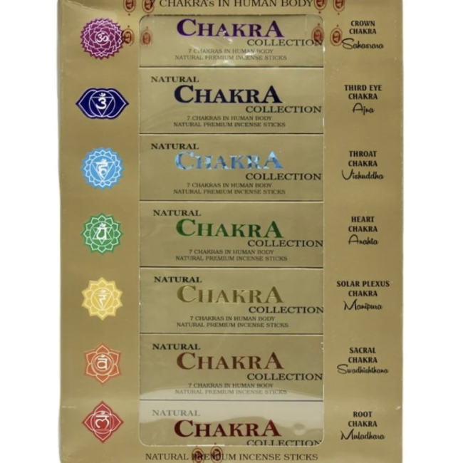 7 (Seven) Chakras Incense Set - 15g Natural Premium Incense Sticks