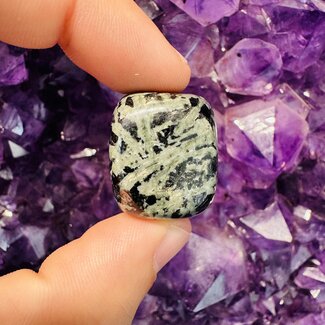 Black & Green Tourmaline (Usambara Verdelite Chrome) - Tumbled