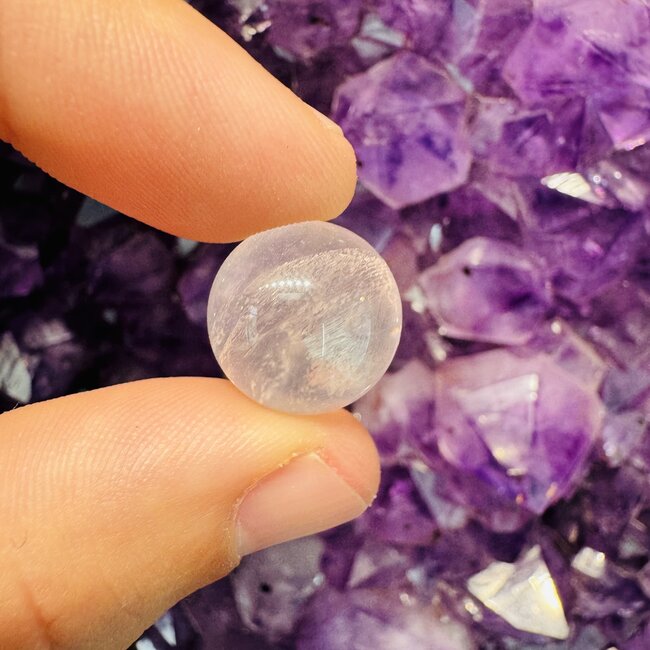 Rose Quartz Spheres Orbs - 10-15mm Mini