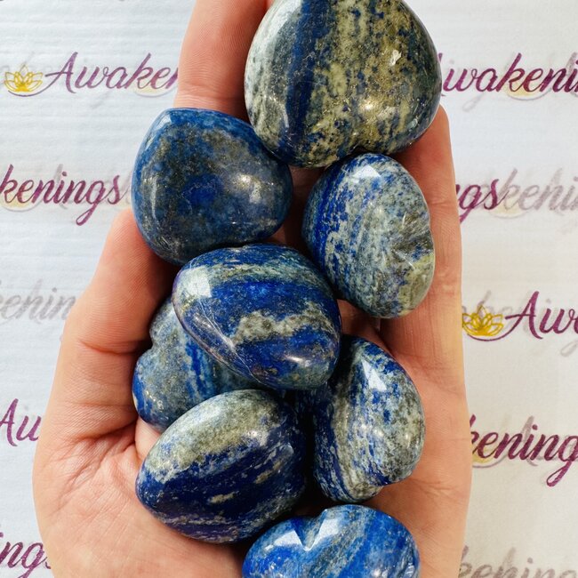 Lapis Lazuli Puffy Hearts - Medium