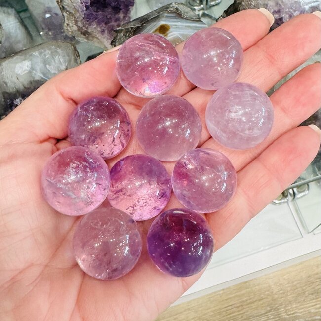 Light Lilac Amethyst Sphere Orb - 20-25mm