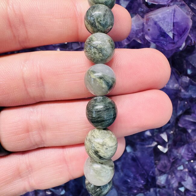Green Actinolite Bracelets - 10mm