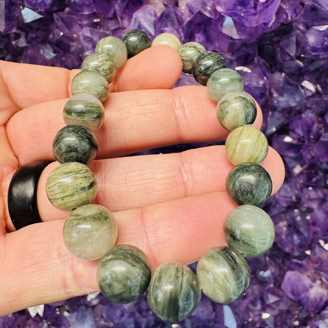 Green Actinolite Bracelets - 10mm