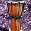Brown Jimbe Djembe Drum - 4" Diameter 8" Height