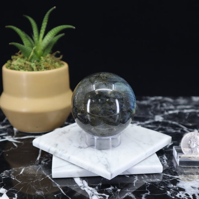 Blue Labradorite Spheres Orb - 50-55mm