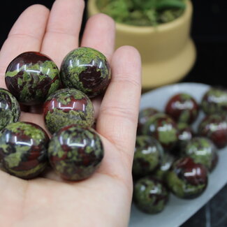 Dragons Blood Jasper Sphere Orb - 15-20mm