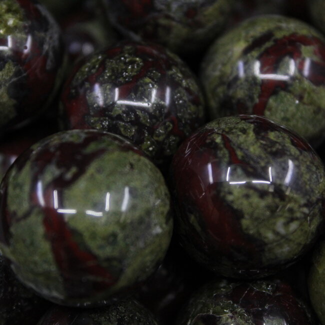 Dragons Blood Jasper Sphere Orb - 15-20mm