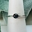 Pietersite (Tempest Stone) Rings - Size 7 Round Circle Bezel Set- Sterling Silver