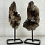 Smoky Quartz Cluster on Metal Pin Stand - Medium - Rough Raw Natural