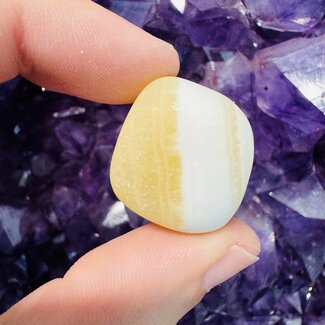 Honey Comb Honeycomb Calcite (Utah) - Tumbled