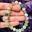 Green Flower (Cherry Blossom) Agate Bracelets - 8mm