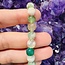 Green Flower (Cherry Blossom) Agate Bracelets - 8mm
