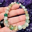 Green Flower (Cherry Blossom) Agate Bracelets - 8mm