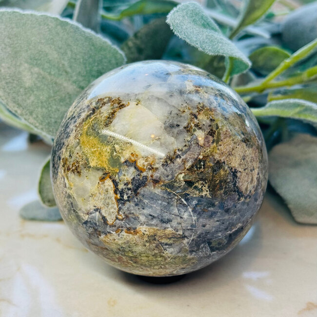 Ocean (Sea Sediment) Jasper Sphere Orb - 75-80mm