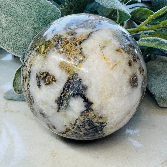 Ocean (Sea Sediment) Jasper Sphere Orb - 75-80mm