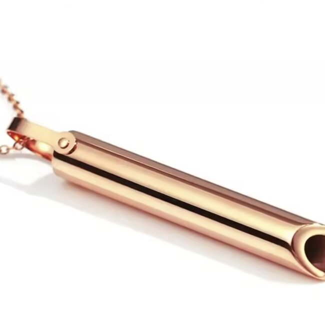 The Mindfulness Breathing Necklace - Rose Gold (Stainless Steel)