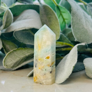 Blue Hemimorphite Tower Point Generator - Small (1-3")