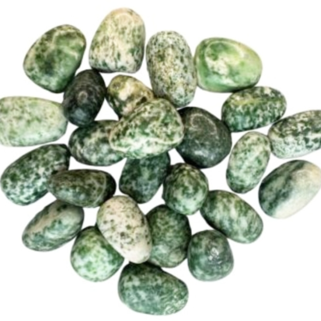 Rich Snake Dragon Green Jade - Tumbled Smooth