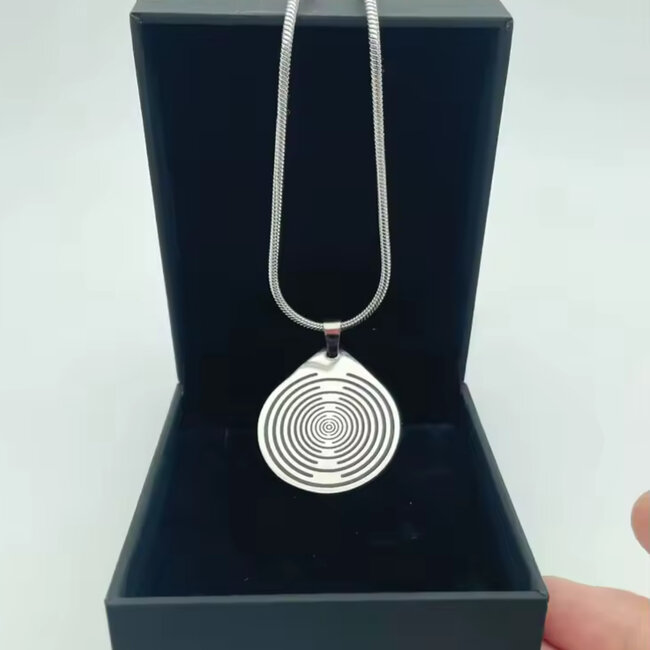 Lakhovsky Necklace - 24" Snake Chain MWO EMF Blocker - Stainless Steel - Tesla Polorizing Scalar Energy Protection