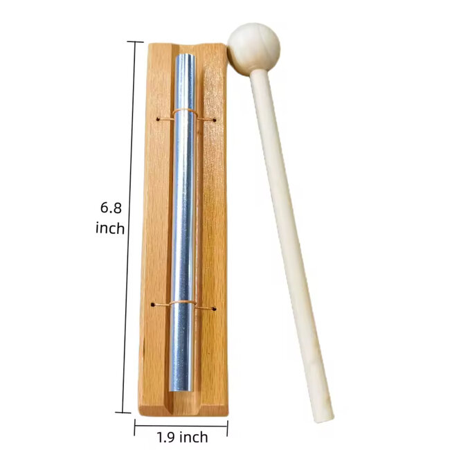 Meditation Wood Hand Chime - Striker 1 Note Phoneme - Musically Bell Instrument Classroom Percussion