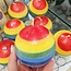 Chakra Globe Candle - Round Rainbow